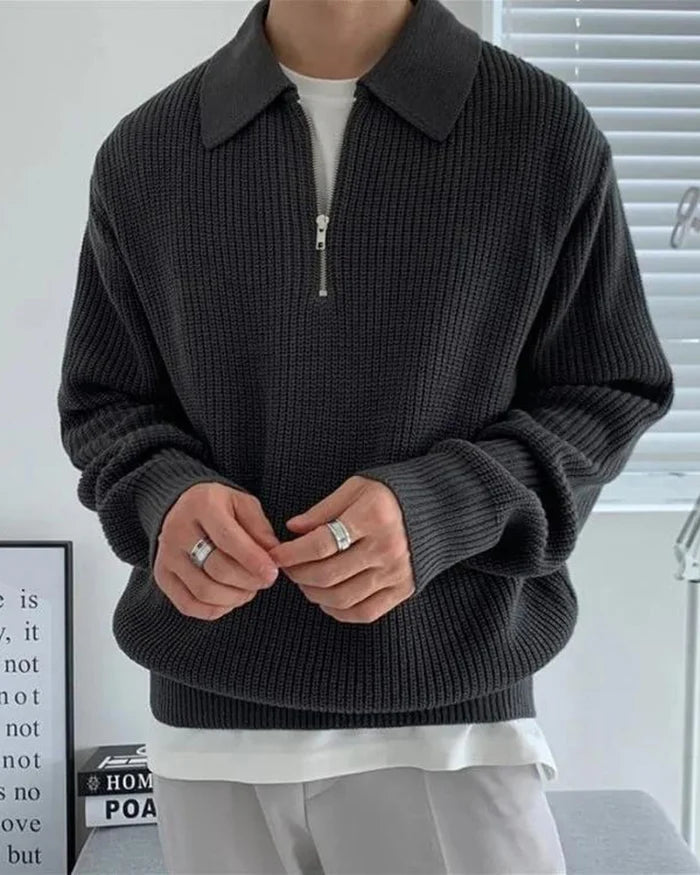 Leonard Zip Sweater